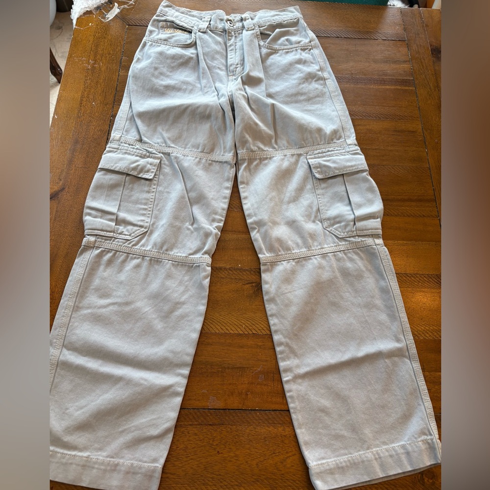 Kickers Light Gray Cargo Pants women size 26